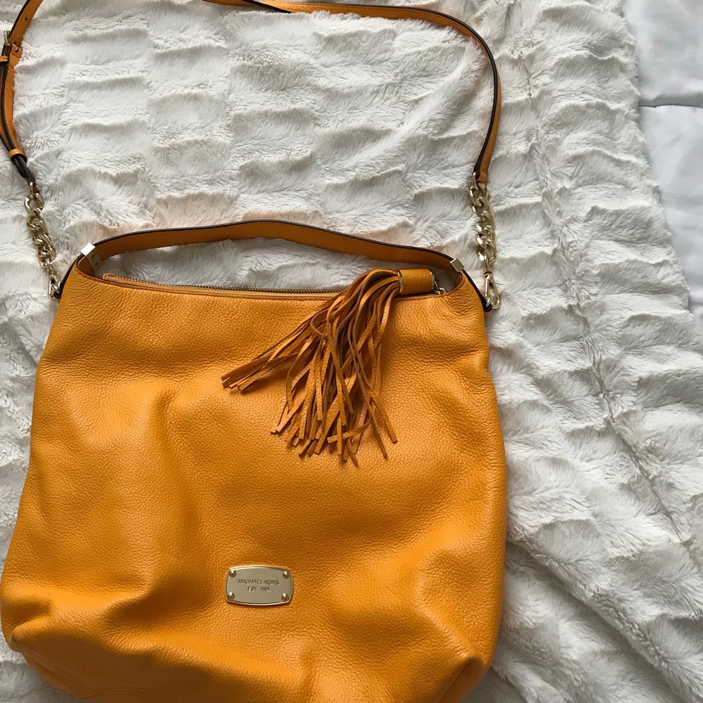 Michael Kors Bedford Vintage Yellow Leather